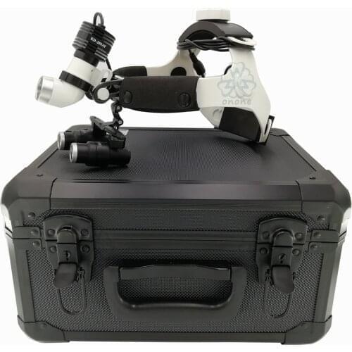 Good quality 6.0X Dental Loupes Binocular Magnifier With Surgical Medical Headlight LED 5W Headlamp HeadLight Lamp