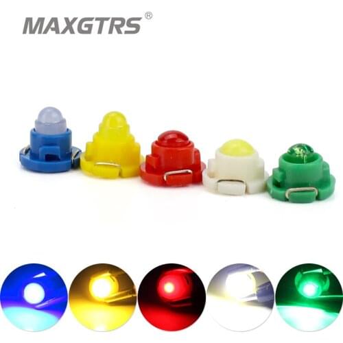 MAXGTRS 20x BASE 12mm White Red Yellow T4.7 Neo Wedge COB SMD LED Bulb Dash A/C Climate Control Instrument Light For Dodge Ram