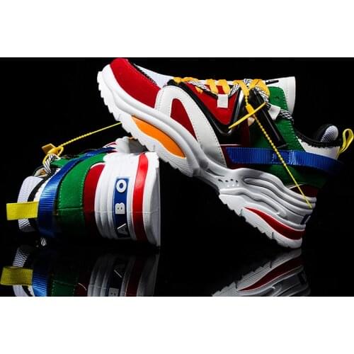 Sooneeya All Season Comfortable Mens Sneakers INS Hot Sell Vintage Dad Shoes Men 2020 Colorful Breathable Men Shoes Zapatillas