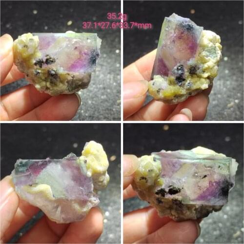 3.4g-30.4gNatural rare fluorite mineral specimen healing energy QUARTZ GEM home decoration teaching ornamental ornaments