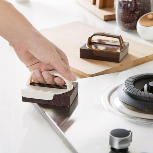 Emery Sponge Stove cleaning Magic Eraser for Removing Rust Cleaning Cotton Descaling Clean Rub Pot Household Kitchen Gadget