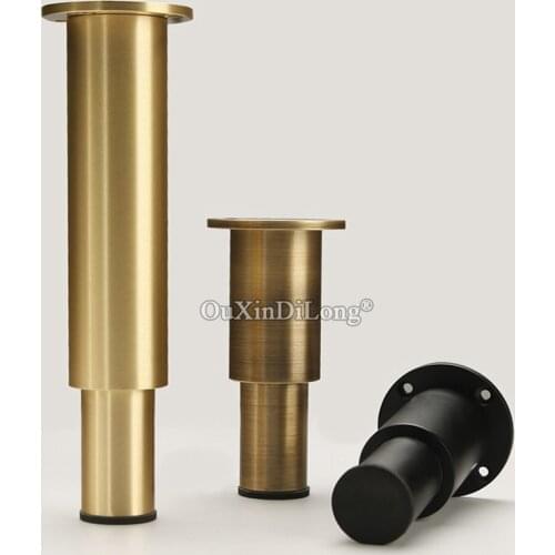 New 4PCS Pure Brass Heavy Adjustable Furniture Leg Feet Metal Cabinet Chair Table Couch Sofa Bathroom Furniture Support Feet