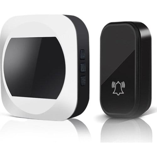 New one with two self-generating doorbell, clock function wireless doorbell, smart pager, no battery