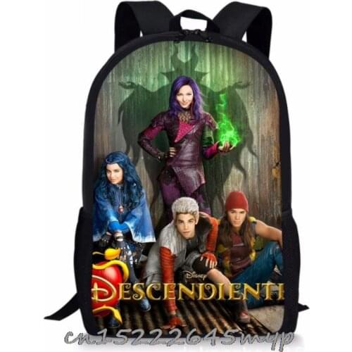Mochila Descendants 3 Backpack Anime Daily Book Bag Kawaii School Bags Unisex Travel Laptop Rucksack Bookbag for Boys Girls Bags