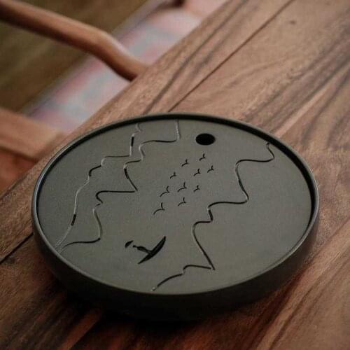 Table China Puer Board Container Plateau De Service Accessories Teaware Set Serving Chinese Holder Kung Fu Tea Tray