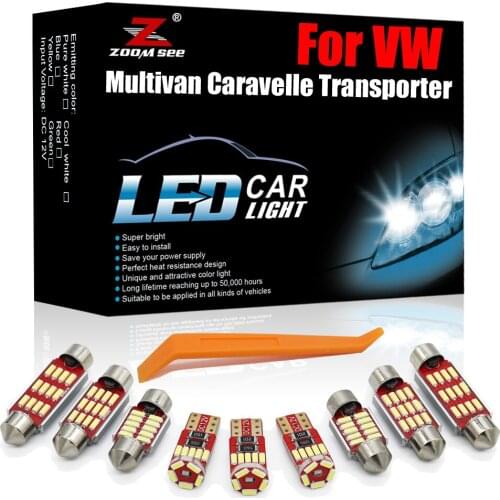 Much Better White Canbus LED Interior For VW Volkswagen T4 T5 T6 Multivan Caravelle Transporter Car Reading Lamp Interior Light