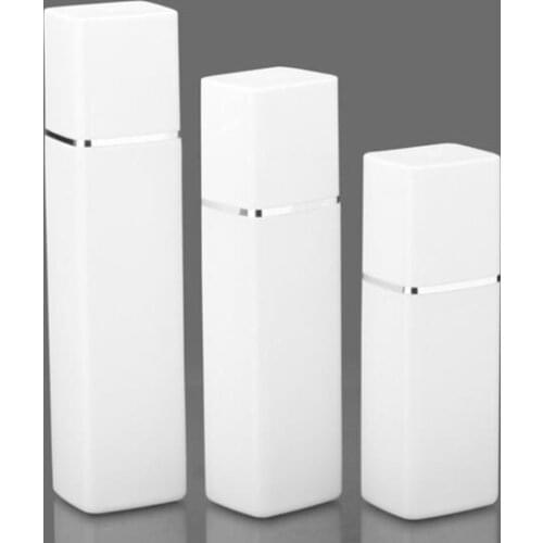 1pcs New Square Bottles 300ml 400ml 500ml White colors High quality Empty Pump Lotion Bottles