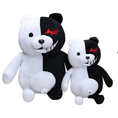 10pcs/set Anime Monokuma plush Super Dangan Ronpa stuffed animal Plush Doll Black White Bear Child Birthday Christmas Toys