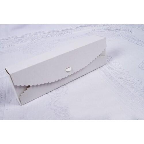 150pcs 23*7*4cm white Packaging Kraft Paper Macaron Box For Candy\Cake\Jewelry\Gift\chocolate Packing boxes