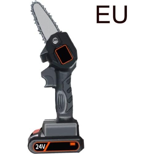 24V 550W Electric Chain Saw With Battery Charger Set Mini Pruning One-handed Chainsaw Rechargeable Woodworking Garden Tool EU