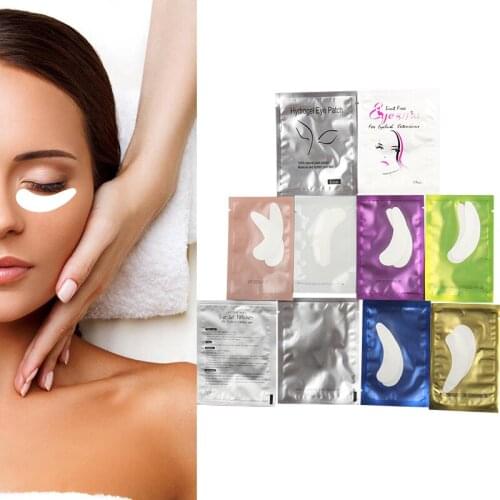 50 pairs/pack Hydrating Eye Tip Stickers Wraps Eye Care Pad New Paper Patches Under Eye Pads Lash Under Eye Gel Patches