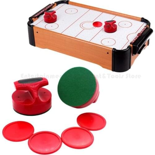 Air Hockey Pushers and Hockey Pucks Great Goal Handles Paddles Replacement Accessories for Game Tables (2 Strike 4 Puck)