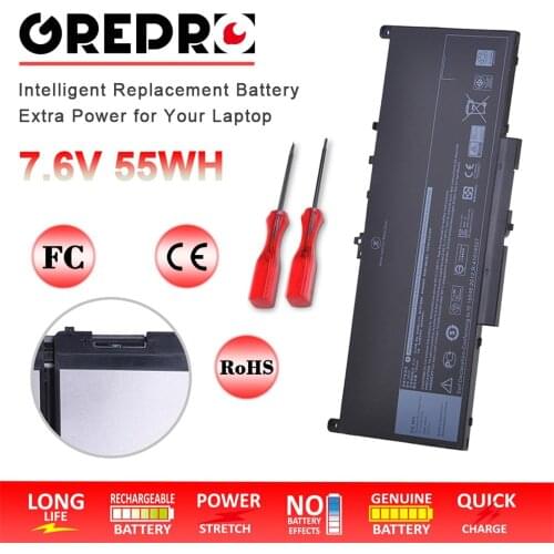 55Wh J60J5 Laptop Battery for Dell Latitude E7270 E7470 MC34Y 242WD 1W2Y2