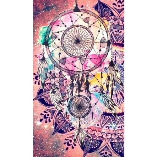 TOUOILP DIY Full Square/round Dreamcatcher Diamond Painting Mandala Diamond Embroidery Cross Stitch Rhinestone Mosaic Home Decor