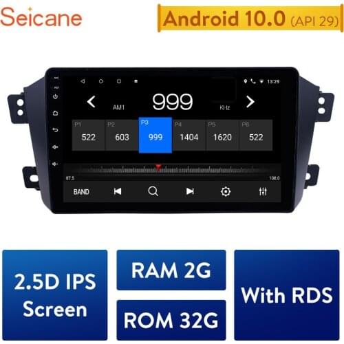 Seicane 2GB RAM 32GB ROM Android 10.0 Car Stereo Radio Head Unit GPS Navi for 2012 2013 2014 Geely GX7 Support Rearview Camera