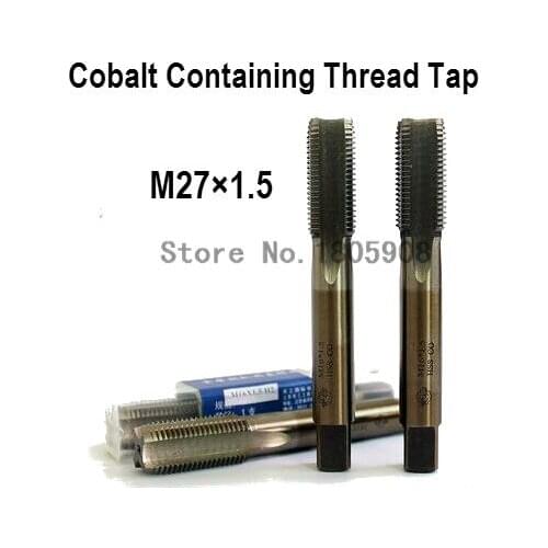 Free Shipping 1PCS TG M27*1.5 containing cobalt HSS machine taps straight fluted tap special stainless steel screw tap ,Thread T