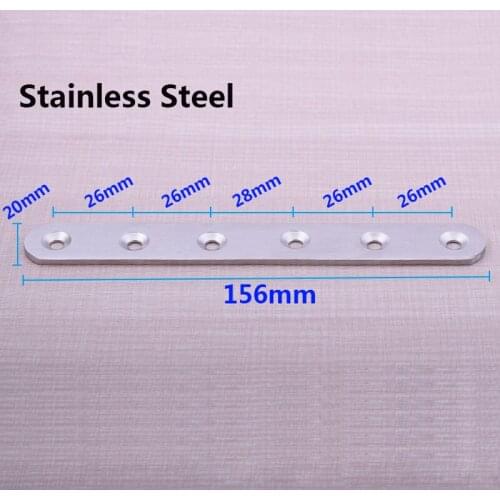 DHL Free Shipping 50Pcs/lot Steel Metal Wall Brackets 156mm Straight Line Plastic Bracket for Furniture Wardrobe Accessories