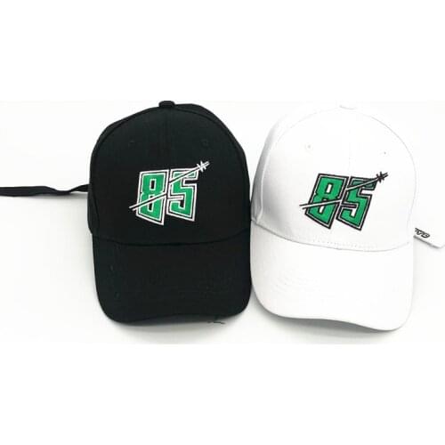 KPOP UNIQ Member YiBo Number 85 Embroidery Black White Baseball Cap Cool Guy WYB Adjustable Cotton Sun Hat Travel Supplies M33