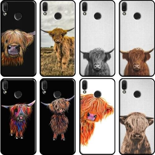 Highland Cows Soft For Huawei Y7A Y6P Y5P 2020 Y3 II Y9 Y7 Y5 Y6 Prime 2018 2017 2019 Nova 3i 5T Case