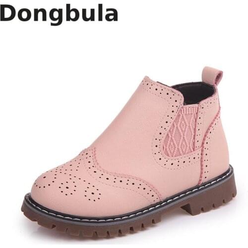 New Girls Leather Martin Boots Shoes For Girls Children Non-slip Breathable Fashion Boots Girls Baby Casual Shoes Kids Sneakers
