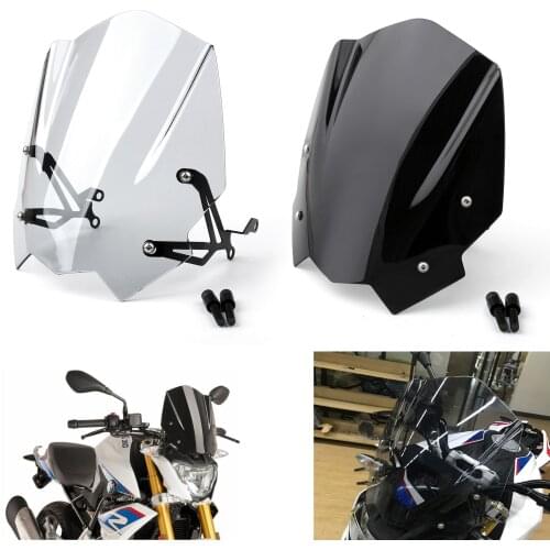 Artudatech Motorcycle ABS Plastic Windshield Windscreen For BMW G310R 2017 2018 G 310R 310 R Accessories