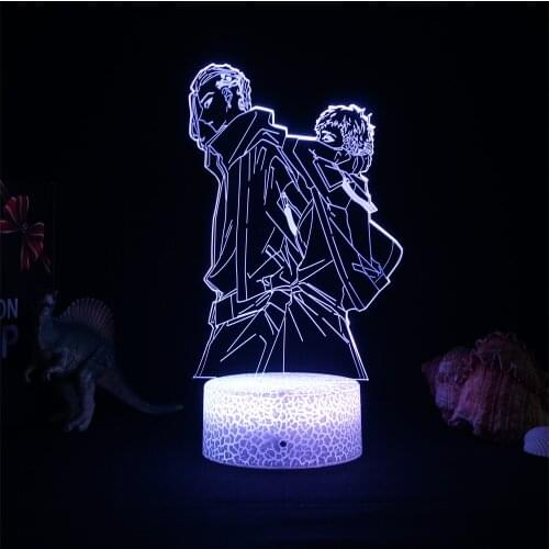Manga Tokyo Revengers Mikey And Draken 3d Light Led Lamp for Child Bedroom Decor Night Light Birthday Gift Room Table Anime Lamp