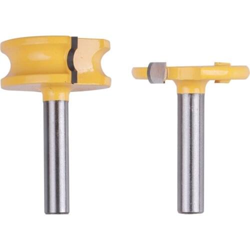 2pcs 8mm Shank Tongue & Groove Router Bits Set Milling Cutter for Wood Woodworking Tools Bit dropshipping