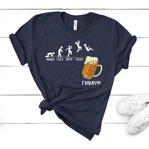 Week Craft Beer T Shirt Men Tops Short Sleeve T-shirt Man Tshir Casual Funny T-Shirts Drunk Tee Alcohol Drinking Tshirt Gothic