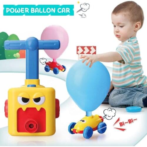 New Puzzle Fun Educational Power Balloon Launch Tower Toy Inertia Aerodynamic Balloon Car Science Experiment Childrens toy Gift
