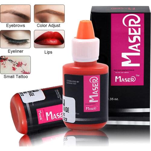Permanent Makeup Microblading Pigment Paint Tattoo Ink For Eyebrows Eyeliner Lip Cartridge Machine Tattoo Supply Brown 25 colors