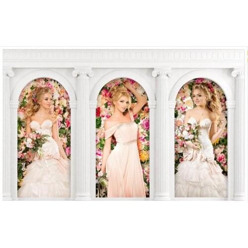 Custom 3D wallpaper for wallpaper 3 d wall mural wallpaper European pillar TV setting wall painting studio image wall decoration