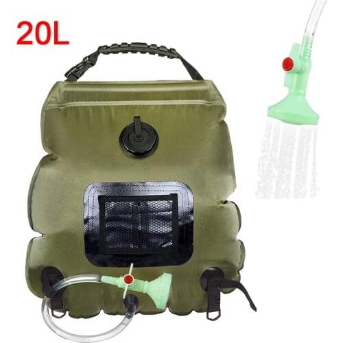 20L Portable Outdoor Solar Hot Shower Bag Heating Camping Shower Bag Camping Shower Bath Water Bag Camp Shower Bag Ducha