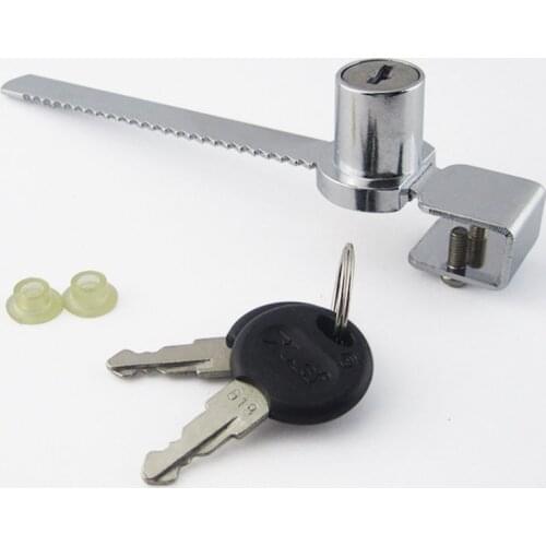 Glass Lock Showcase Display Case Cabinet Sliding Glass Push Door Locks For 5-9mm Glass Furniture Hardware