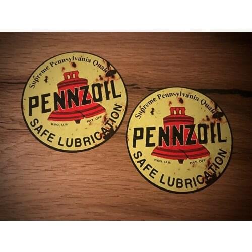 Sticker Vintage Look Vintage Pickup 4x4 Retro Oil Oil USA V8 # 095