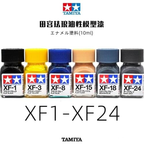 10ml Tamiya Color Enamel Paint XF1-XF28 Colors Painting For Assembly Model