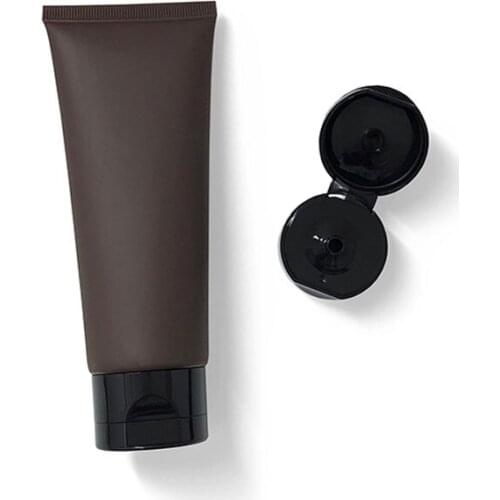 100g X 50 Lotion Cream Frosted Amber Soft Tube For Cosmetic Packaging Plastic Tube Bottle Travel Size Squeeze Containers