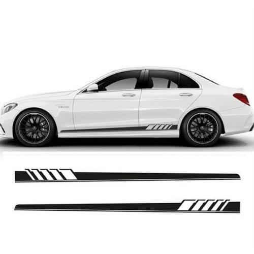 210 X 11.5 CM Delicate Universal Decals Car Stickers Full Body PVC Car Side Styling Sticker Black White Yellow Red Blue