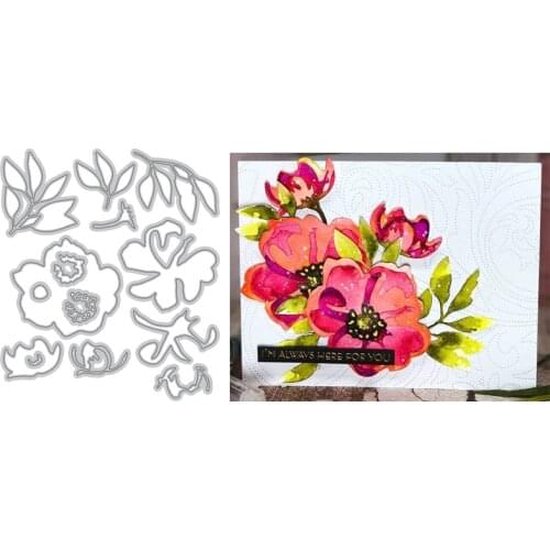 3D Virginia Rose Charming Flower Wavy Outlines Metal Cutting Dies For New DIY Scrapbooking Album New Craft Embossing Cards 2020