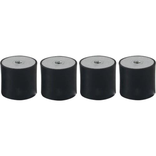 4-Pack Rubber Vibration Isolator Mounts, DD M5 M6 M8 Shock Absorbers threads on both sides
