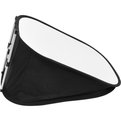 70CM x 100CM Floor Flash Softbox Reflector Integrated Folded Portab with H Bracket For Flash Speedligh