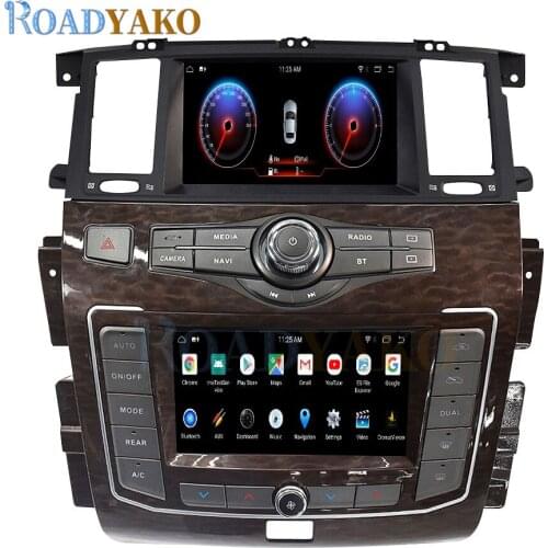 Android 10.0 Octa Core 6G+128G For Nissan Patrol Y62 2010-2020 Car Multimedia Player 8" GPS Navigation Dual Screen Tape Recorder