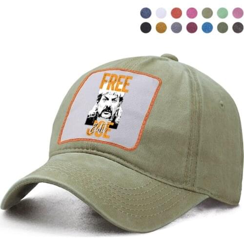 Tiger King Joe Exotic Free Joe Baseball Cap Dad Trucker Bone Hats Woman Berets Ponytail Caps Snapback Hats Casquette Gorras Hat
