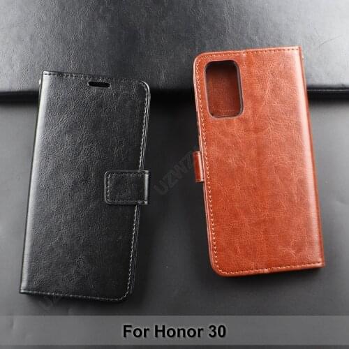 For Honor 30 Flip Wallet PU Leather Case Cover