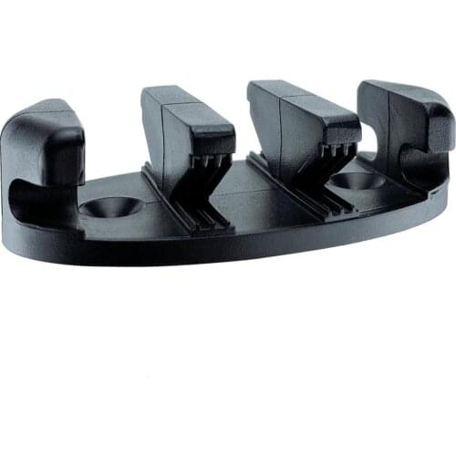 Black Nylon Plastic Marine Zig Zag Anchor Trolley Cleat Rope Device Kayaks Canoes Boats Decks Replacement Rowing Accessories