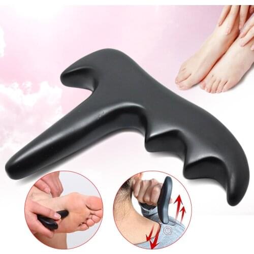 Body Massage Stone Natural Stone Needle Body Acupuncture Foot Shoulder Back Point Stick Massager Tool Needle Reflexology MFJ99