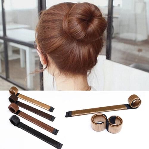 1pc Magic Hair Styling Multi Function Hair Donut Chignon Magique Girl Hair Accessories French Twist DIY Easy Tool Bun Hair Maker