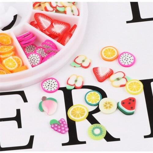 Fruit Shapes Fimo Slices DIY Craft Nail Art 3D Nail Art Decoration