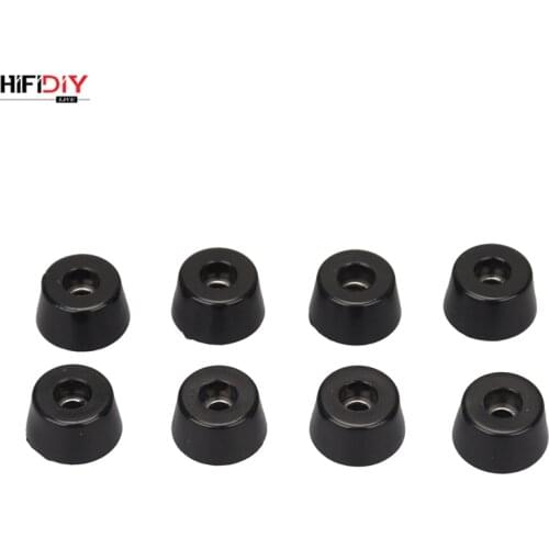 HIFIDIY LIVE 8PCS AUDIO Amplifier Rubber foot pad machine foot speaker Stand Feet Foot Pad Spikes Cone Floor Foot Nail M24*20*13