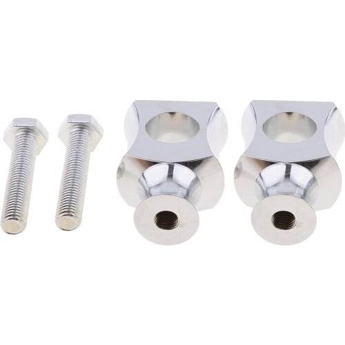 Chrome ROUND 7/8'' 22mm Motorcycle Handlebar Riser Clamp for Motorcycle