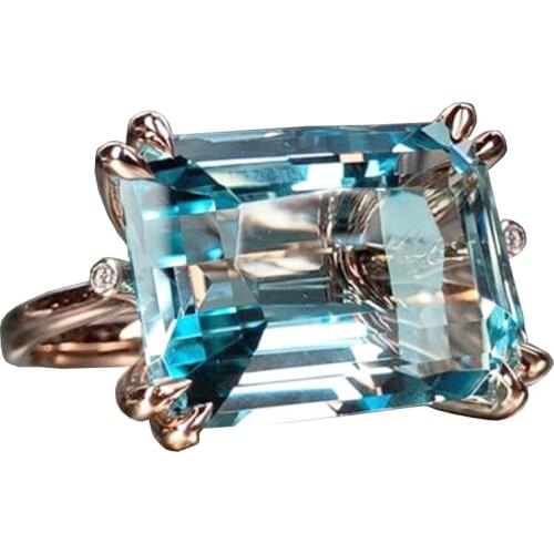 Zircon Rings With Rhinestone Fashion Jewelry Women 2021 Rings Female Party Accessories